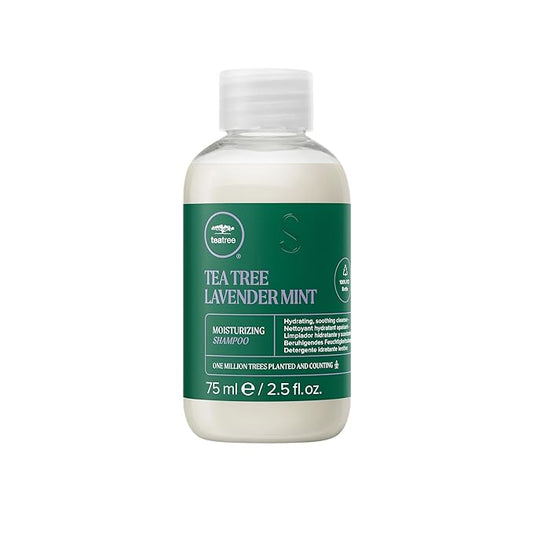 Tea Tree Lavender Mint Moisturizing Shampoo, Hydrates + Soothes, For Coarse + Dry Hair, 2.5 fl. oz.