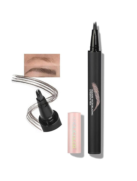 Anglicolor Microblading Eyebrow Pen Easy To Use,Eyebrow Pen Natural,Eyebrow Brush PenTo Hair-Like Strokes, Long-Lasting,Quick Drying,Outlining Filling Eyebrow Makeup 01 CARAMEL BLONDE