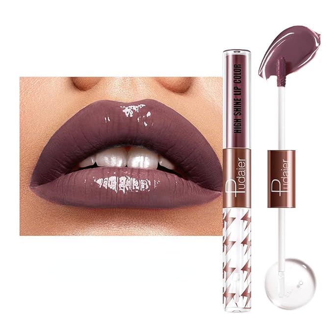 Generic Y-HaLi Double Headed Lip Gloss Moisturizing Lip Oil - Does Not Fade, Honey Lip Gloss and Red Lips - Long-lasting Formula (#14)