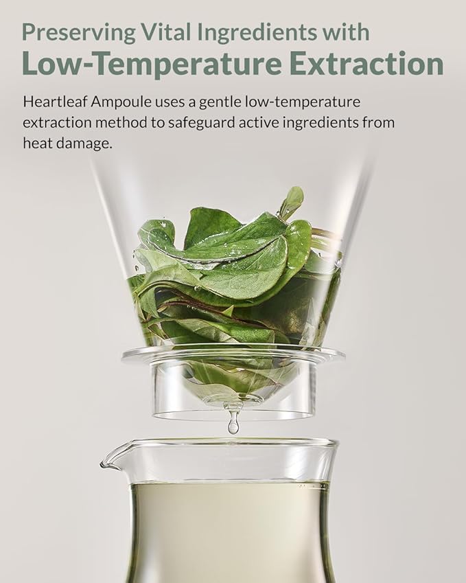 Heartleaf Soothing Moisture Ampoule - Enriched with 80% Extracted Houttuynia Cordata, Teatree & Pantenol - Effective for Sebum Control - Clinical Tested, 1.35 fl.oz