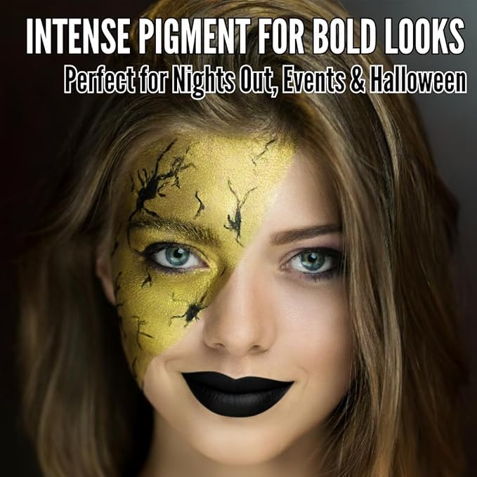 Mynena Matte Liquid Lipstick Black | Long-Lasting Comfort | Smudge-Proof Transfer-Resistant Vegan & Cruelty-Free | Full Coverage Non-Drying True Pigment | All-Day Wear Lip Color | Linda