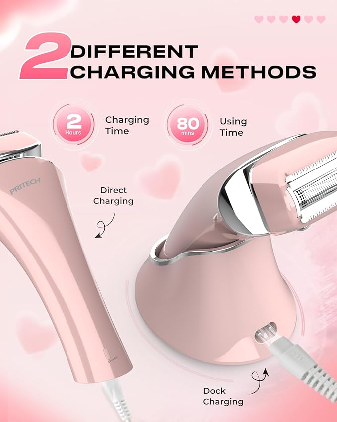 Electric Razor for Women Rechargeable Wet Dry Electric Shaver for Women, Waterproof Lady Shaver for Legs Arm Underarm Bikini Public Body Razor with One Extra Foil Blade
