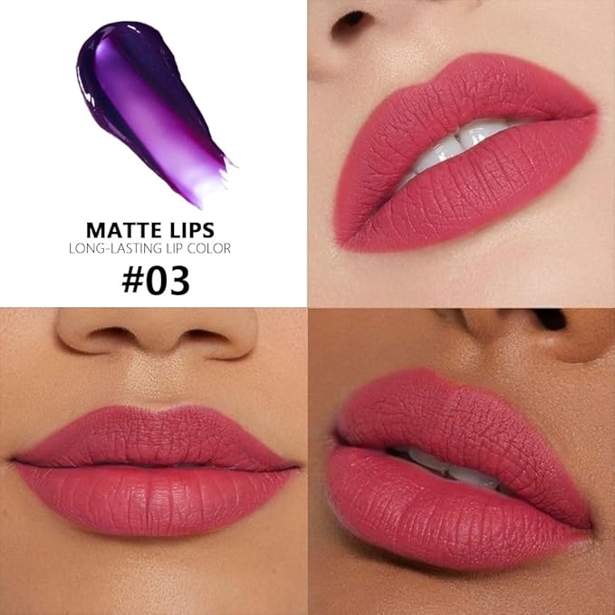 evpct Vivid Red Peel Off Lip Stain Tints with Tweezer, Matte Liquid Lipstick Lip Stain Long Lasting Waterproof for Women, Non-stick Cup Lipstick Peel Off High Pigmented Smudge-proof Easy to Apply, 03#
