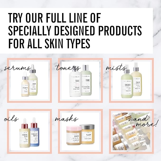 VALJEAN LABS Morning Glow Facial Oil, Vitamin C & Squalane, All Skin Types, Hydrating & Brightening, 1.83 Fl Oz