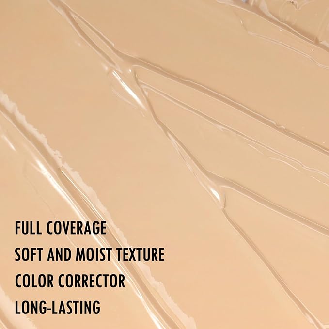 Liquid Concealer, Under Eye Full Coverage Concealers for Dark Circles, Fine Lines, Redness,Waterproof, Firming,Color Correcting Long lasting Makeup Concealer for Women (03#Medium)