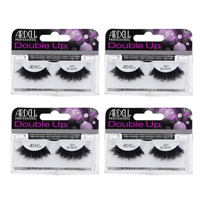 Ardell False Eyelashes Double Up 201 Black (4 Pack)