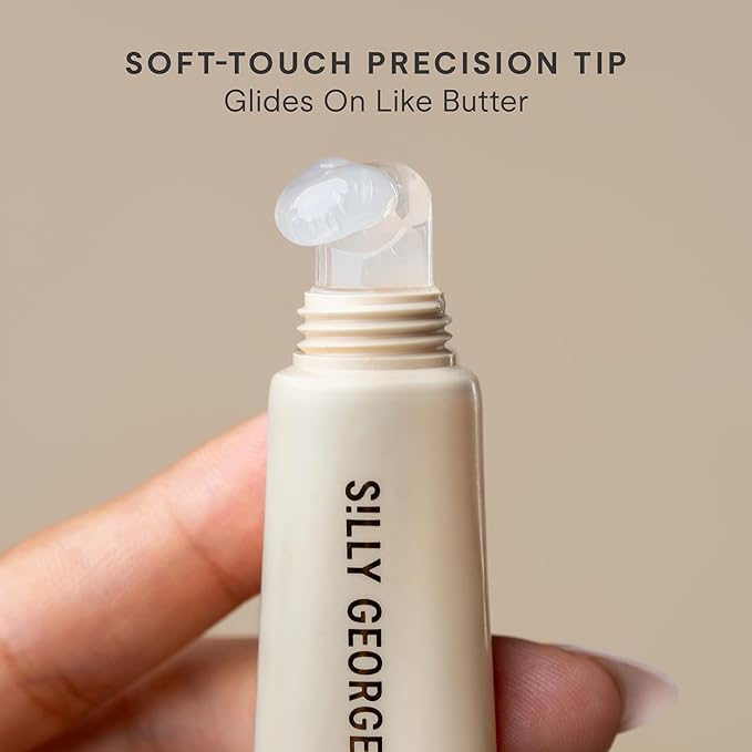 Silly George Lip Gloss Revival - Glossy Hydrating Glaze with Peptides, Shea Butter, & Moisturizing Argan, Macadamia, Babassu Oil for Dry Lips, Clean Beauty Products, Veil, 15ml Tubes