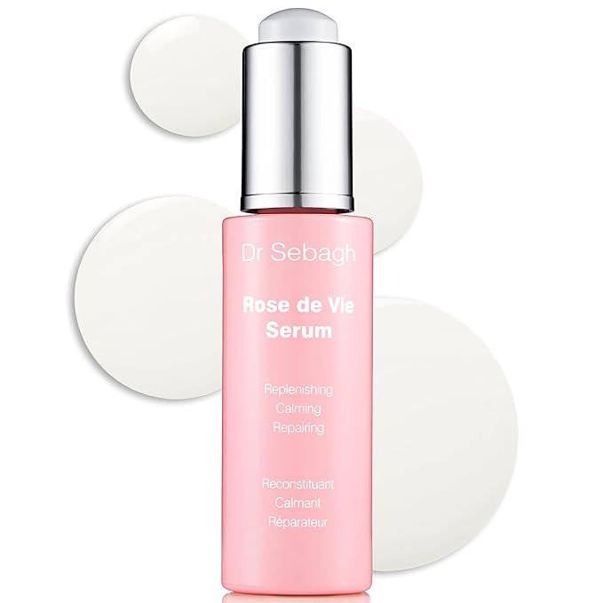 Dr Sebagh Rose de Vie Serum - 1 fl oz - Award-Winning Nourishing Anti-Aging Formula - Use with Dry, Mature, or Sensitive Skin - Designed to Soothe Redness & Irritation - Regenerating & Invigorating