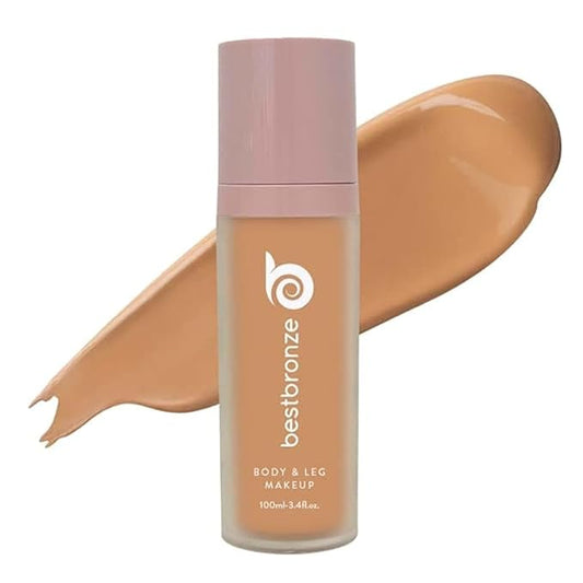 Best Bronze Bombshell Body Makeup - Tattoo Cover Up Makeup & Body Foundation Waterproof - Tattoo Concealer Waterproof for Scars, Varicose Veins Cover Up & Leg Foundation (N8 Medium Natural)