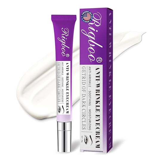 Eye Cream, Under Eye Cream Anti Aging For Puffiness Dark Circles Reduces, Wrinkle & Fine Line Reduction, Eliminate Puffiness, Ritch in 5% Niacinamide Acids for Brighter, Firmer Skin