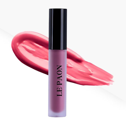 LePaon Cosmetics Pout Cloud Lipgloss – Long-wear, Transfer-Proof Matte Lipstick with High Pigment Payoff – Infused with Vitamin E for Extended Hydration (Sugar Plum)