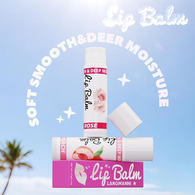 Jolilab Lip Care, Flavored Moisturizing Lip Balm Variety Pack, 12 Flavors: Honey, Pineapple, Mint, Orange, Coconut & More, Long-Lasting Hydration, 0.17 Oz/Stick, 12-Pack