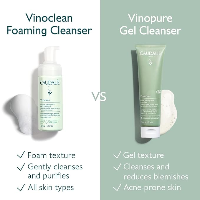 Caudalie Vinopure Salicylic Acid Cleanser, Pore Purifying Gel Cleanser - 150 mL