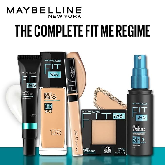 Maybelline Fit Me Matte + Poreless Pressed Face Powder Makeup, Toffee, 1 Count (Pack of 2)