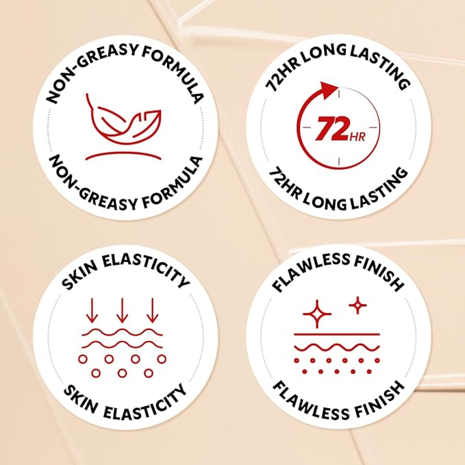 [*Mini Size*] TIRTIR Mask Fit Red Cushion Foundation | Full coverage, Weightless, Skin fit, Satin Glow Finish, Korean Makeup BB Foundation, beauty, Tattoo cover up, Buildable (#33C Hazel, 0.15 Fl Oz)