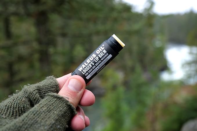 WALRUS OIL - Logger's Lip Balm, 2-Pack, Vegan, 100% Natural Ingredients - Peppermint & Clove Scent