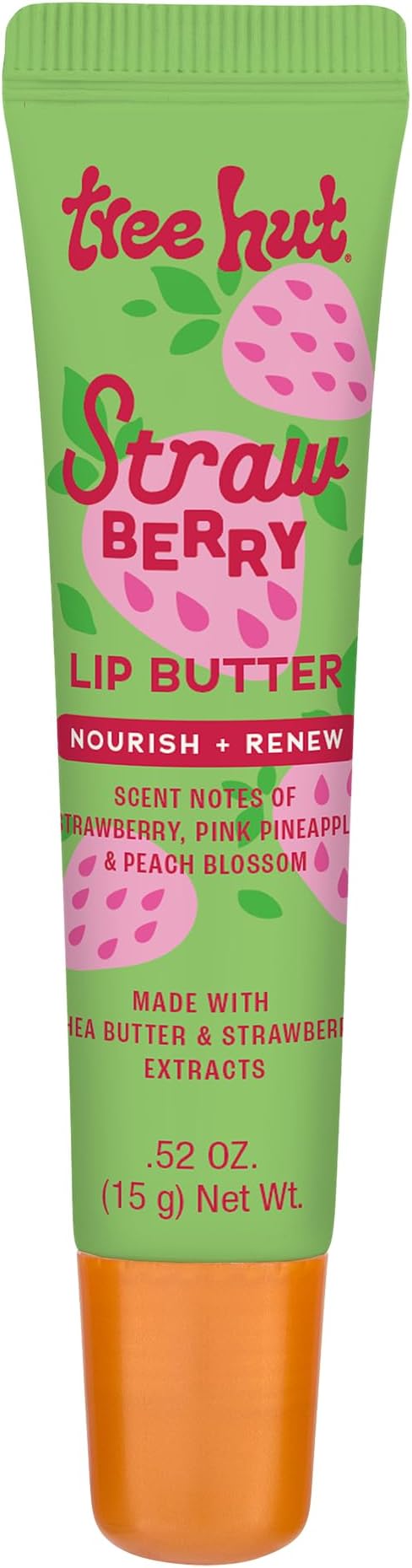 Tree Hut Sugarlips Lip Butter, Lock in Moisture & Nourish Skin for Full, Hydrated Lips, Essential Lip Care, 0.52 Fl oz.