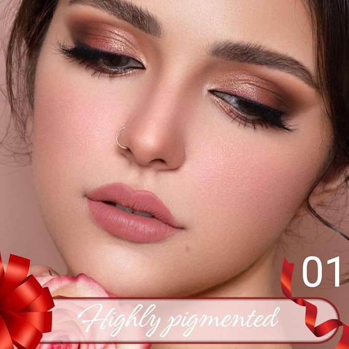 Spanish Pink Matte Lip Liner Crayon with Sharpener - Waterproof Smudgeproof Long-Wear Lip Pencil, Creamy Pigmented Lip Crayon for Women, 12HR Stay Silky Velvet Lip Liner 01#