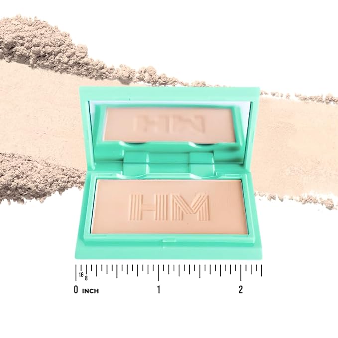 Travel Size Mini Pressed Powder - Haute Minute Makeup Complexion Perfection Mini Powder - Perfect For Travel or Your Purse! (Neutral Medium)
