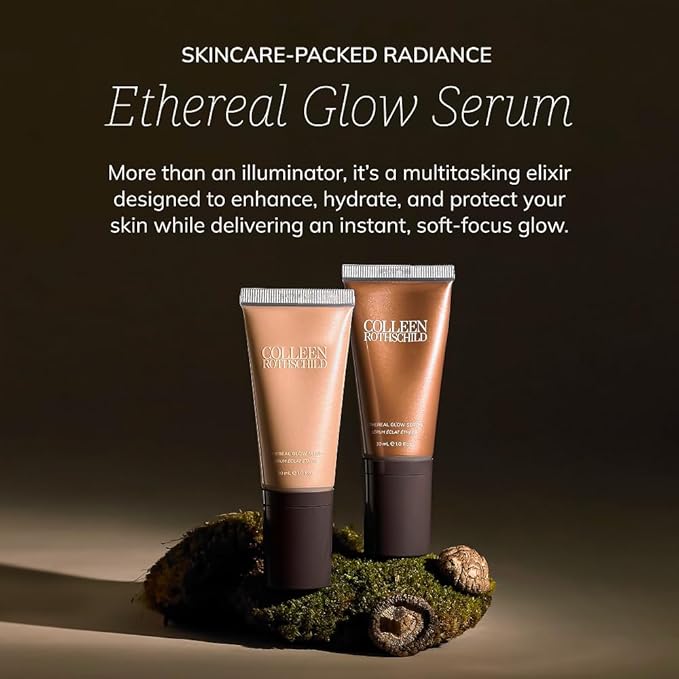 Colleen Rothschild Ethereal Glow Serum – Skincare-Packed Radiance Elixir – Hydrating, Barrier Strengthening, Soft-Focus Glow, 2 Shades for All Skin Types