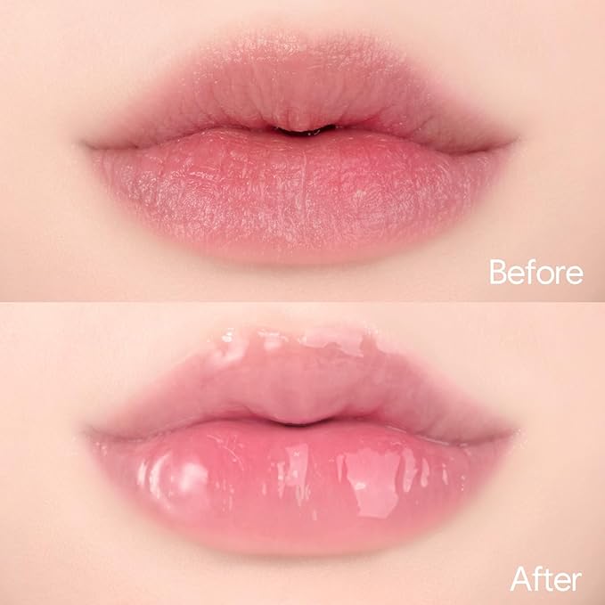 LOVB LOVB Crystal Dewy Lip Gloss | Lightweight & Non-Sticky | High-Shine & Long-Lasting | Hydrating Korean Lip Care Gloss | 0.17 oz. (01 PINK DOLPHIN)