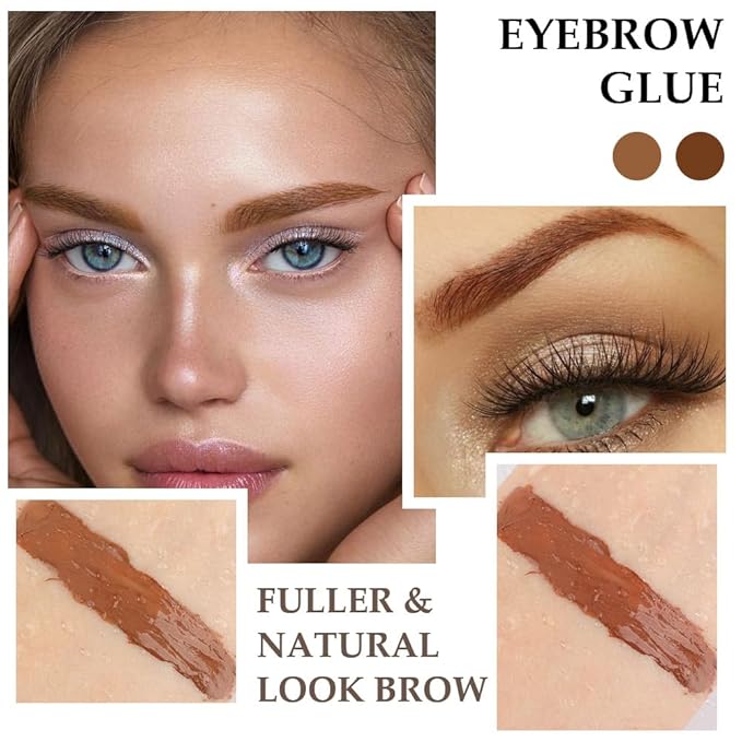 Tinted Thickening Brow Mascara,Brow Fast Sculpt,Waterproof, Transfer-proof, Brush to Fill in Eyebrows and Cover Gray Hairs - Cruelty Free (2pcs 03 Auburn &04 Rich Auburn)