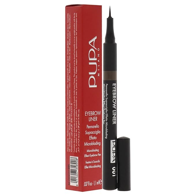 Pupa Milano Eyebrow Liner Pen - 001 Ash Brown Eyebrow Women 0.04 oz