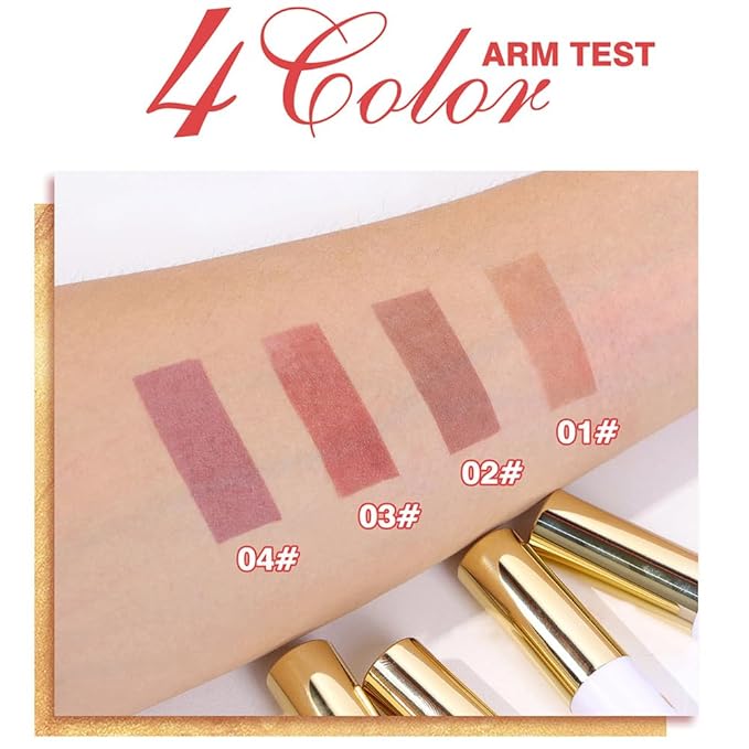2Pcs 24K Gold Peel Off Matte Liquid Lip Gloss Stain-Lip Liner with Tweezer, Peel Off Lip Stain, Long Lasting & Waterproof Lipstick Tattoo, Transfer-Proof Lip Gloss for All Skin Types, 02+04