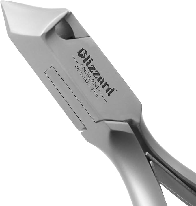 Nail Clippers for Men with Thick or Ingrown Toenails – Blizzard Podiatrist Toenail Clipper Set German Forged – 5.5 inch Heavy Duty Nail Cutter – Moon Head Smooth Handles - Hospital Grade