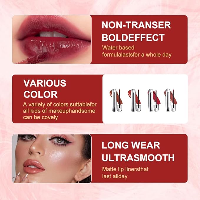 Rose Brick Red Hydrating Lip Gloss Tint – High Shine Moisturizing Lip Glaze with Lightweight Non-Sticky Texture, Long-Lasting Glossy Red Lip Tint for Smooth Full Lips, 610#