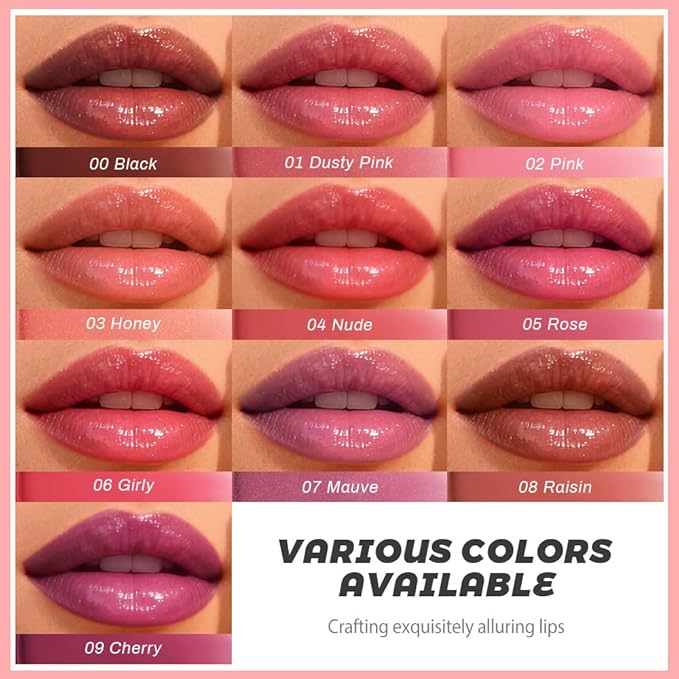 Lip Tinted Lipstick, Moisturizing Shine Balm, Glossy Finish, All Skin Tones (05&06, 1Pcs (Pack of 2))