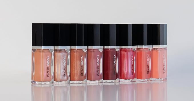 nude envie - Lip Gloss - High-Shine Finish - Moisturizing & Easy Application - Luxury Hydration - Non-Sticky Formula - With Vitamin E & Glycine Soja Oil - Vegan, Paraben-Free & Cruelty-Free - Special