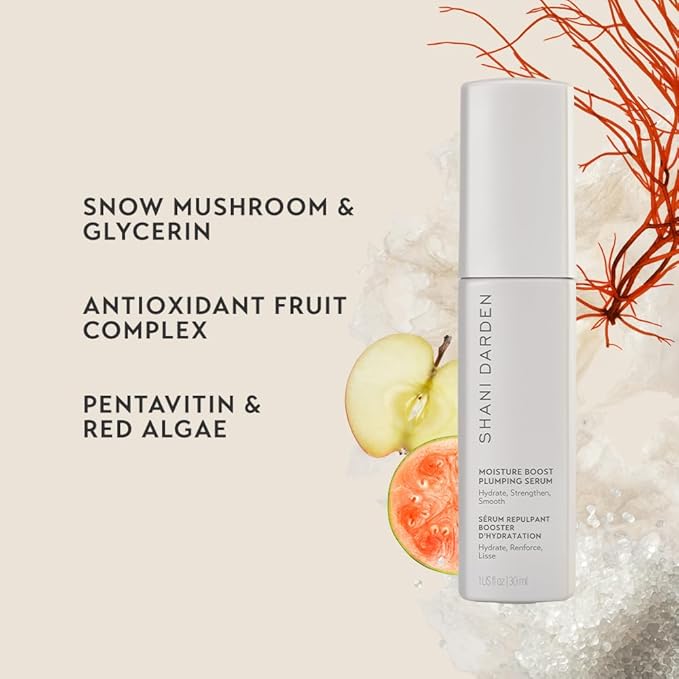 SHANI DARDEN SKIN CARE Moisture Boost Plumping Serum for Face, Moisturizing & Hydrating Face Serum with Snow Mushroom & Glycerin for Long-Lasting Hydration & Radiant, Dewy Skin, 1 fl oz