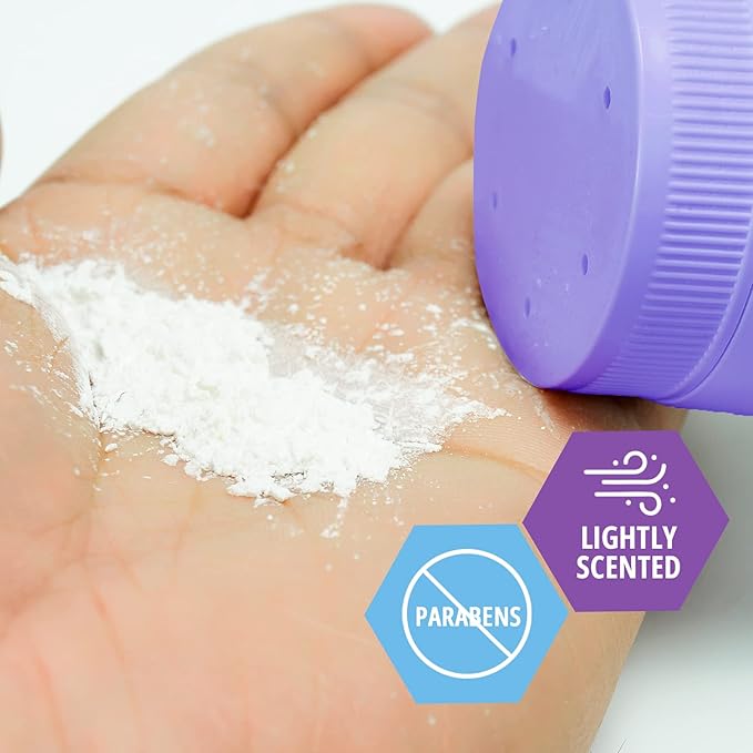 MED PRIDE Talc Free Cornstarch Body Powder with Lavender Scent, Moisture Absorbing Skin Care for Daily Freshness, Cruelty Free Formula, 13 Ounce Bottle