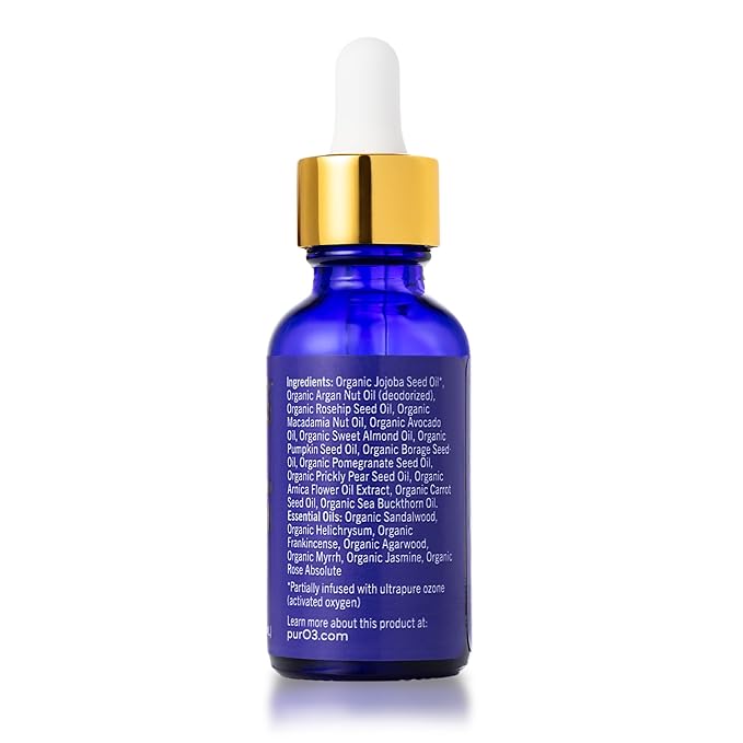 PurO3 Beauty Oil – Vegan Hydrating Face Oil with Activated Oxygen – Natural Skin Care for Radiant and Smooth Skin, 30 ml