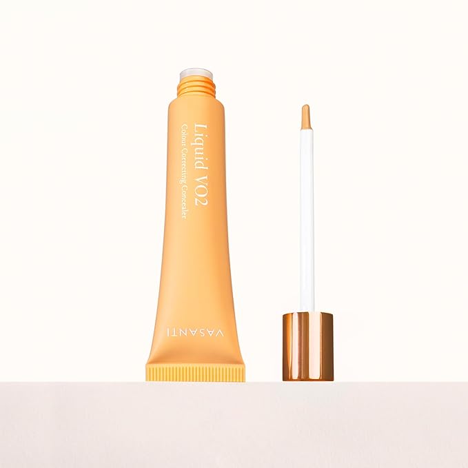 Liquid VO2 Undereye Color Corrector and Concealer by VASANTI - Medium to Deep Skin Tones - Paraben Free, Gluten Free - Look Younger with this Dark Circle Concealer