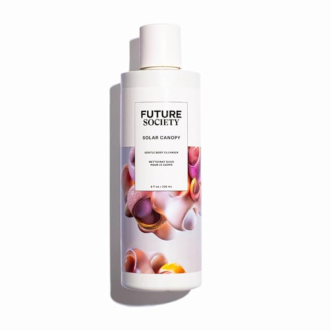 Future Society Solar Canopy Body Wash - Luxury Fruity Floral Scented Body Cleanser with Notes of Bergamot, Pink Sugar & Vetiver - Gentle Moisturizing Cleanser - Scented Shower Gel - 8oz