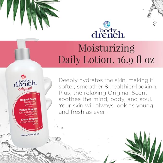 Body Drench Moisturizing Lotion for all skin types, 16.9oz