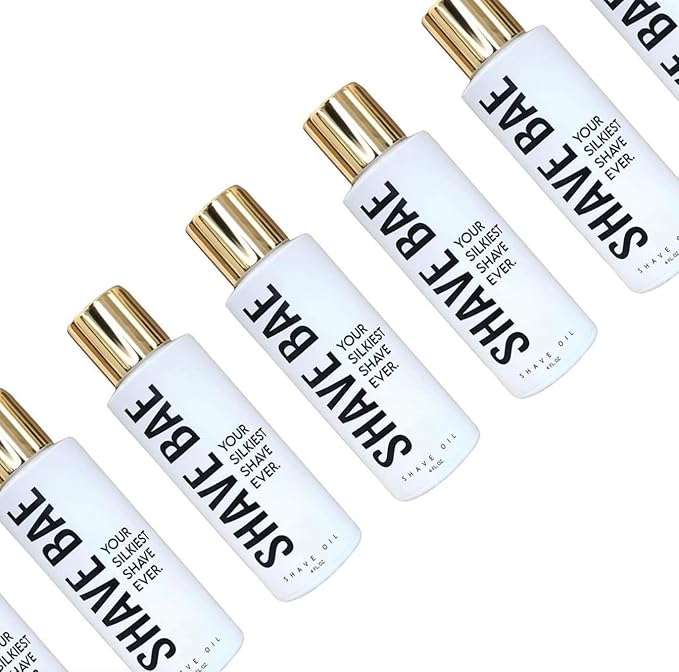 All-Natural Shave Oil – No Razor Burn or Bumps - Get a Silky Smooth Shave - Plant-Based, Nontoxic Shaving Oil Perfect for Bikini Body Beard | Made in USA, 4 Fl Oz