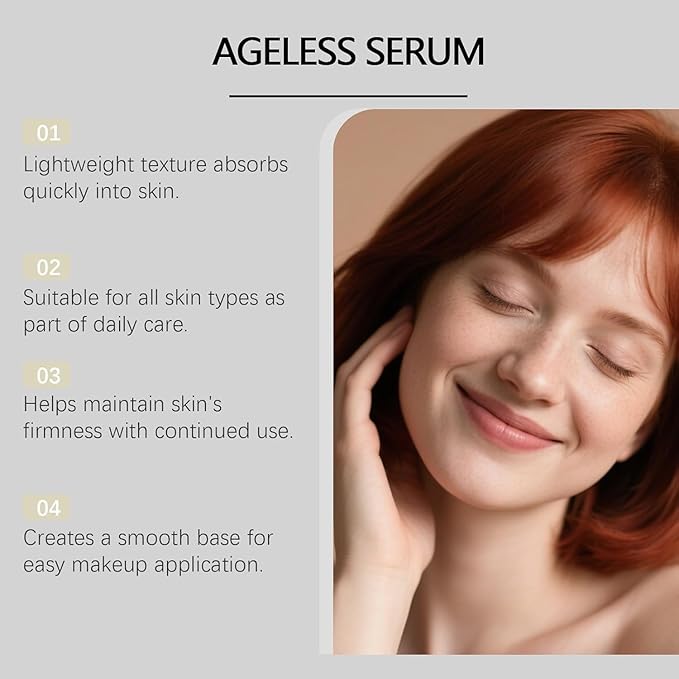 Ageless Serum Eye Lifting Cream,New Anti Aging Serum,Ntiaging Face Serums, Smoothes Wrinkles And Fine Lines, Restores Elasticity, Deep Hydration For All Skin Types (2)