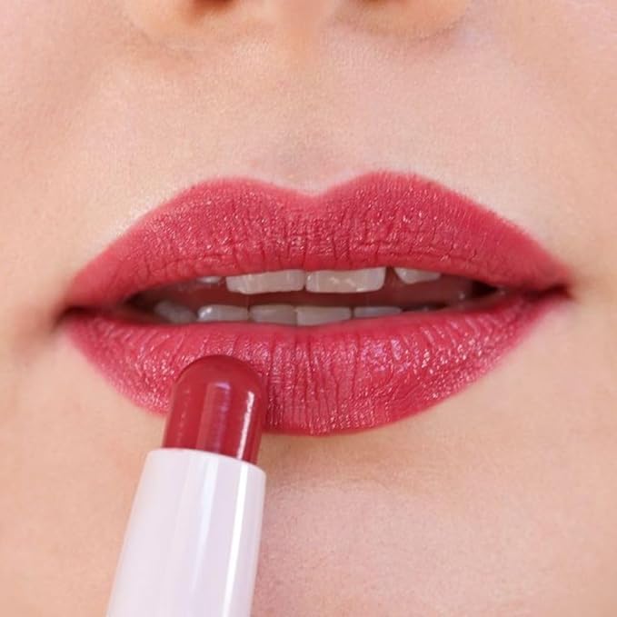 Wander Beauty Double Booked Lip Conditioner & Cream - Happy Hour/In The Clear - Dual-Sided Cream Lipstick With Vitamin E and Shea Butter - Glossy Tinted Lip Balm For Dry Cracked Lips - 0.05 oz