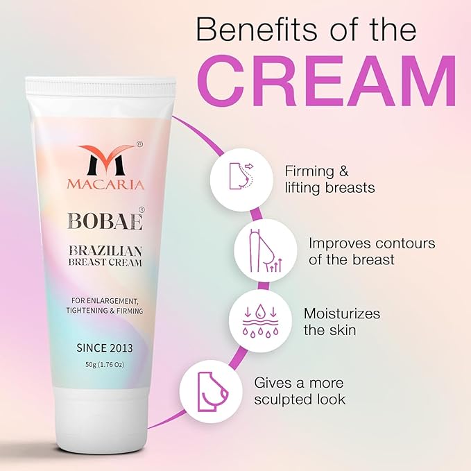 Crema Bobae para senos caídos | Crema de realce de senos y busto, gel de aumento natural con masaje de crecimiento rápido para mujeres, crema de aumento rápido