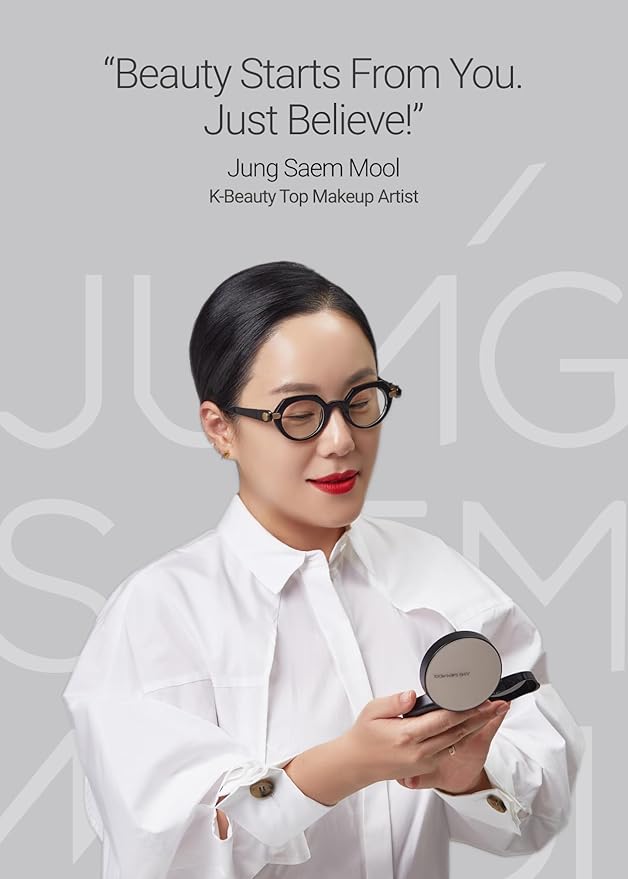 JUNGSAEMMOOL Artist Cushion Blush (Coral Halo) | Easy to Blend, Lightweight, Hydrating Korean Makeup Cushion Blush for Dewy & Glowing Cheeks