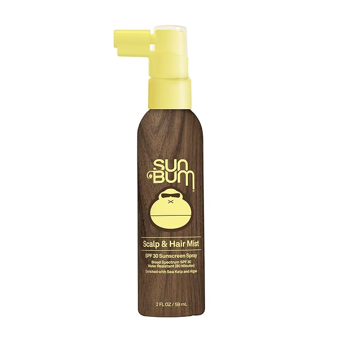 Sun Bum Original SPF 30 Sunscreen Scalp and Hair Mist - Hawaii Act 104 Compliant (Octinoxate & Oxybenzone) - Vegan - Broad Spectrum UVA/UVB Sunscreen Spray with Vitamin E - 2 oz