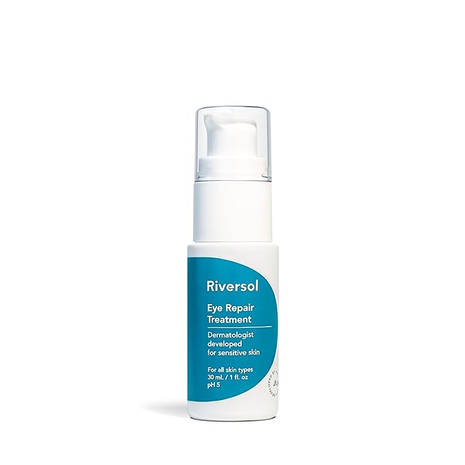 Riversol Peptide Eye Cream | Brightening Eye Repair for Dark Circles & Puffiness | Depuffing Eye Cream with Matrixyl | Developed for Sensitive Skin