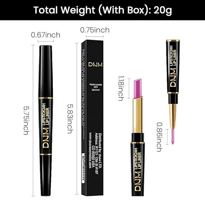 evpct 3Pcs Nude Pink Rose Red Metallic Shine Shimmer Lip Liner and Lipstick Combo Set Kit for Women, Lightweight Hydrating Formula High Impact Full Coverage Lipstick and Lip Liner Makeup Gloss