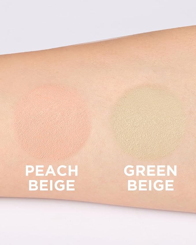 THESAEM Cover Perfection Pot Concealer 0.14oz - Peach Beige Color Corrector for Dark Circles & Bluish Tones - Single Pot Intensive Coverage Balm for Under-Eye & Discoloration - Korean Makeup