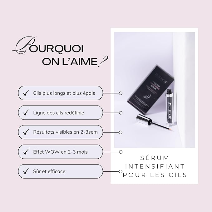 Eyelash Serum – Lash Enhancing & Conditioning Formula with Botanical Ingredients for the Appearance of Fuller, Shinier & Healthier-Looking Lashes – Nourishing Lash Care, 3ml