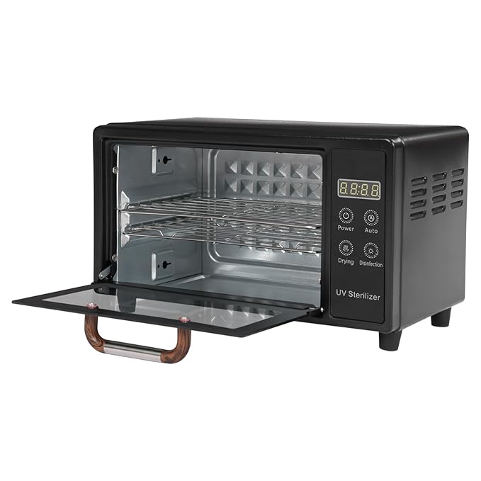 10L Nail Tool Cleaning Machine, High Capacity Nail Care Tools Drying Box Multi-Functional Manicure Tool Cleaning Cabinet for Home Use, Barbers, Beauty Salons, and Spas (Black)