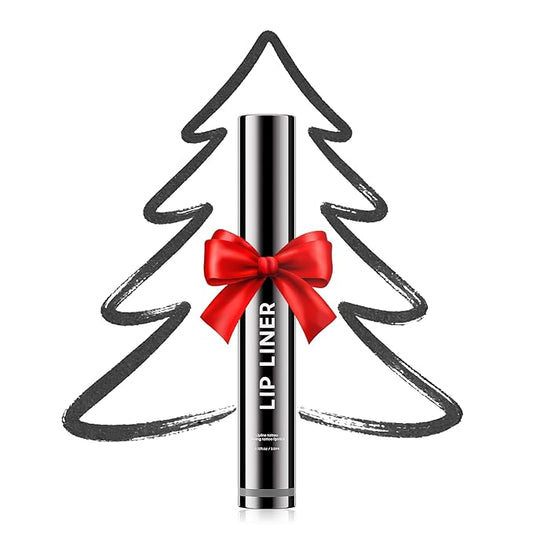 OETUIOW Lip Stain Peel Off, Lip Liner Moisturizing Long-Lasting & Waterproof, Transfer Proof & Plumping, Non-Stick Cup, Black Color